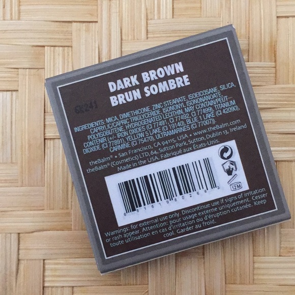 🌈 3 for $15 🌈 Brow Pow eyebrow powder DARK BROWN THE BALM NIB - Picture 2 of 4